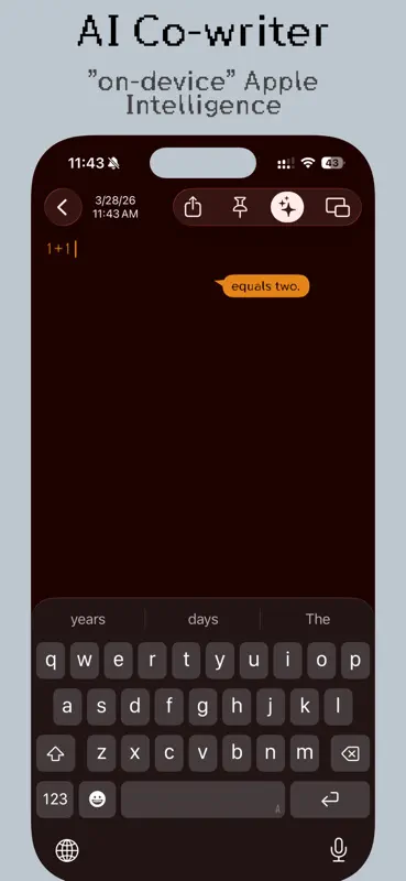 1secNote: Markdown & Prompter screenshot 5 of 8