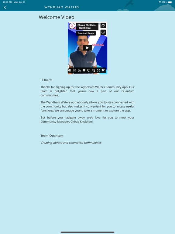 Screenshot #6 pour Wyndham Waters Community App