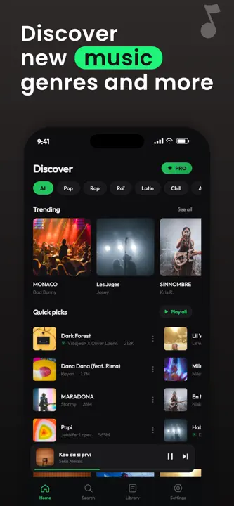 Music Player : Songs Streaming: Screenshot 1 von 4