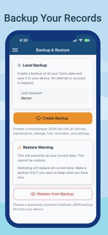 Carzo: Car Maintenance Log Screenshot 8 of 8