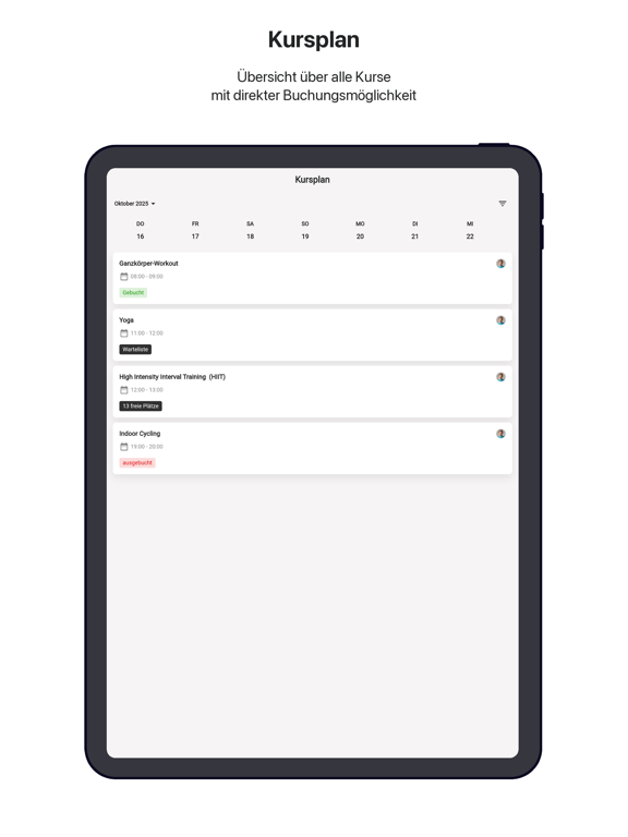 Y7GYM app screenshot 3