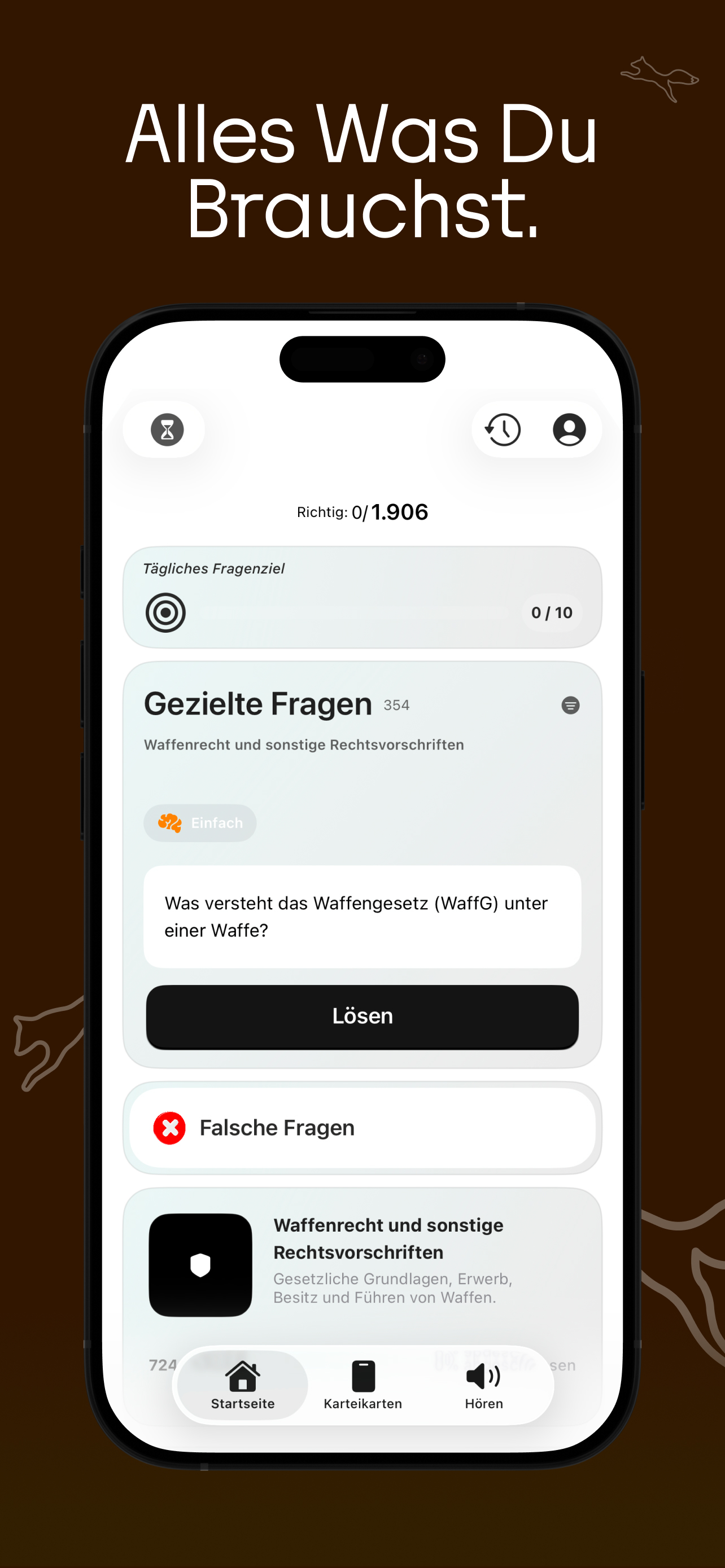 Waffensachkunde WaffG Trainer
