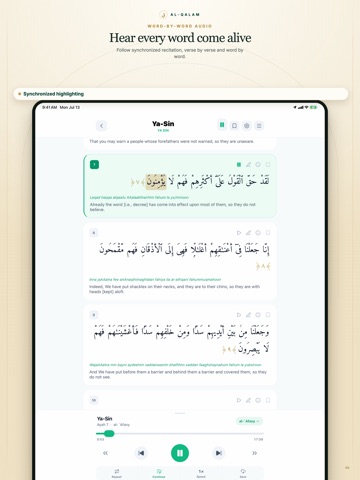 Al-Qalam: Quran & Prayer iPad screenshot