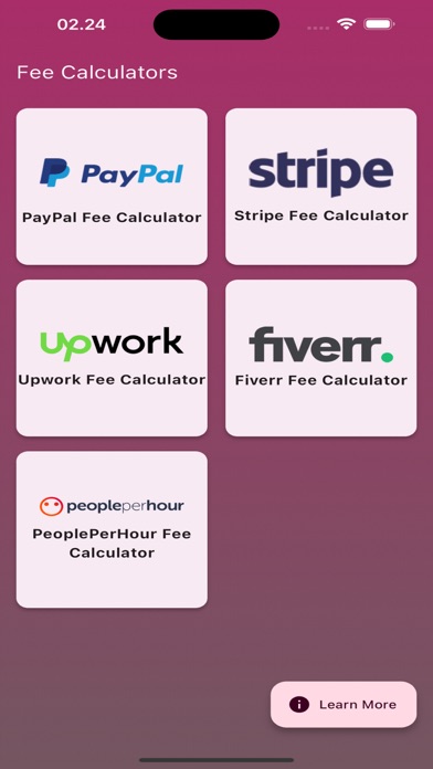 Fee Calculators Screenshot