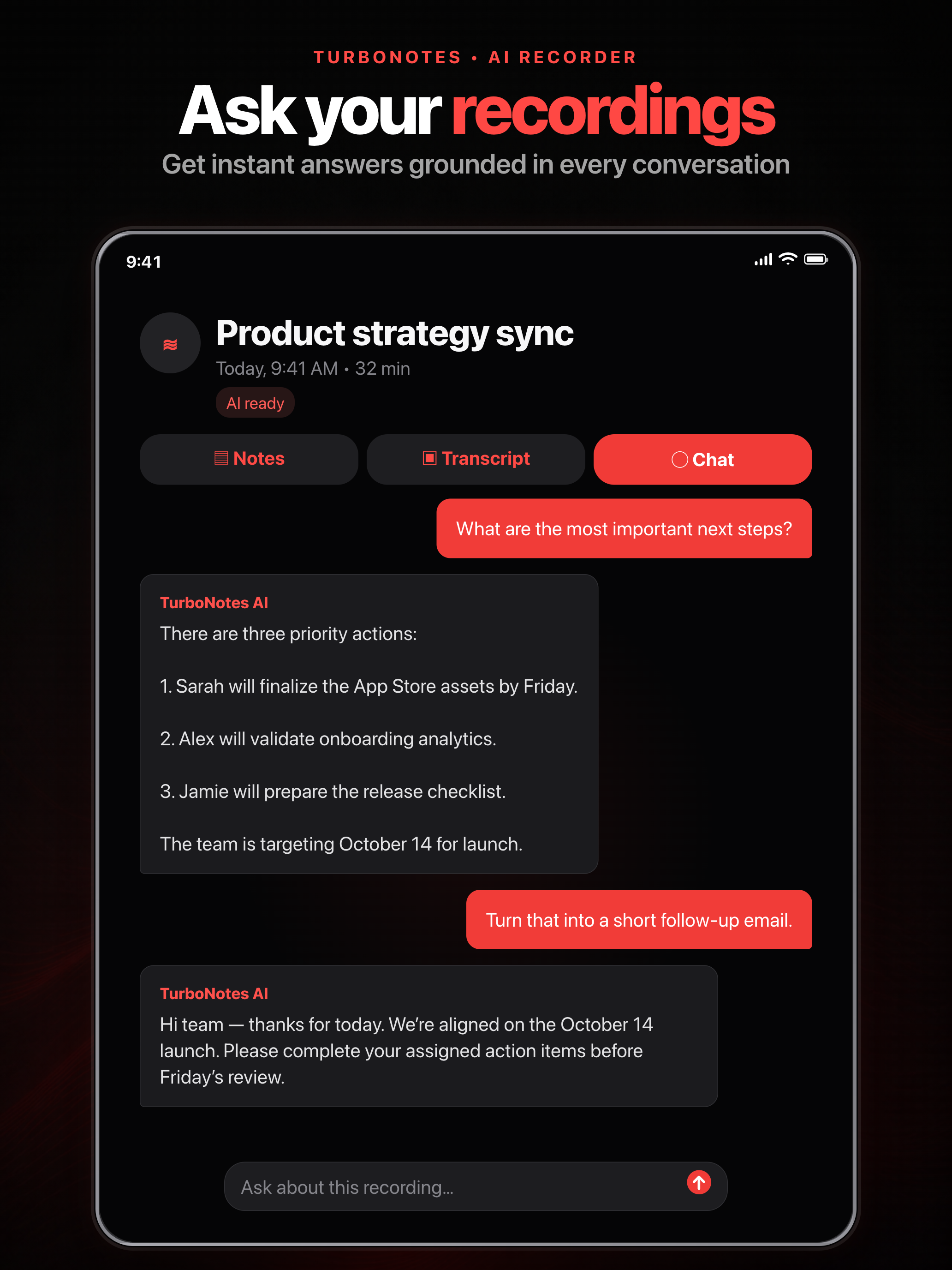 TurboNotes AI: Voice Notes screenshot 9