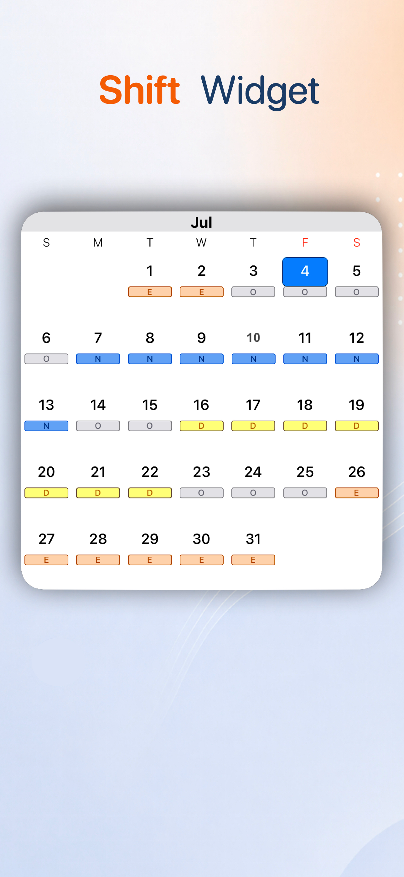 Shift Work Calendar - ZAM screenshot 5