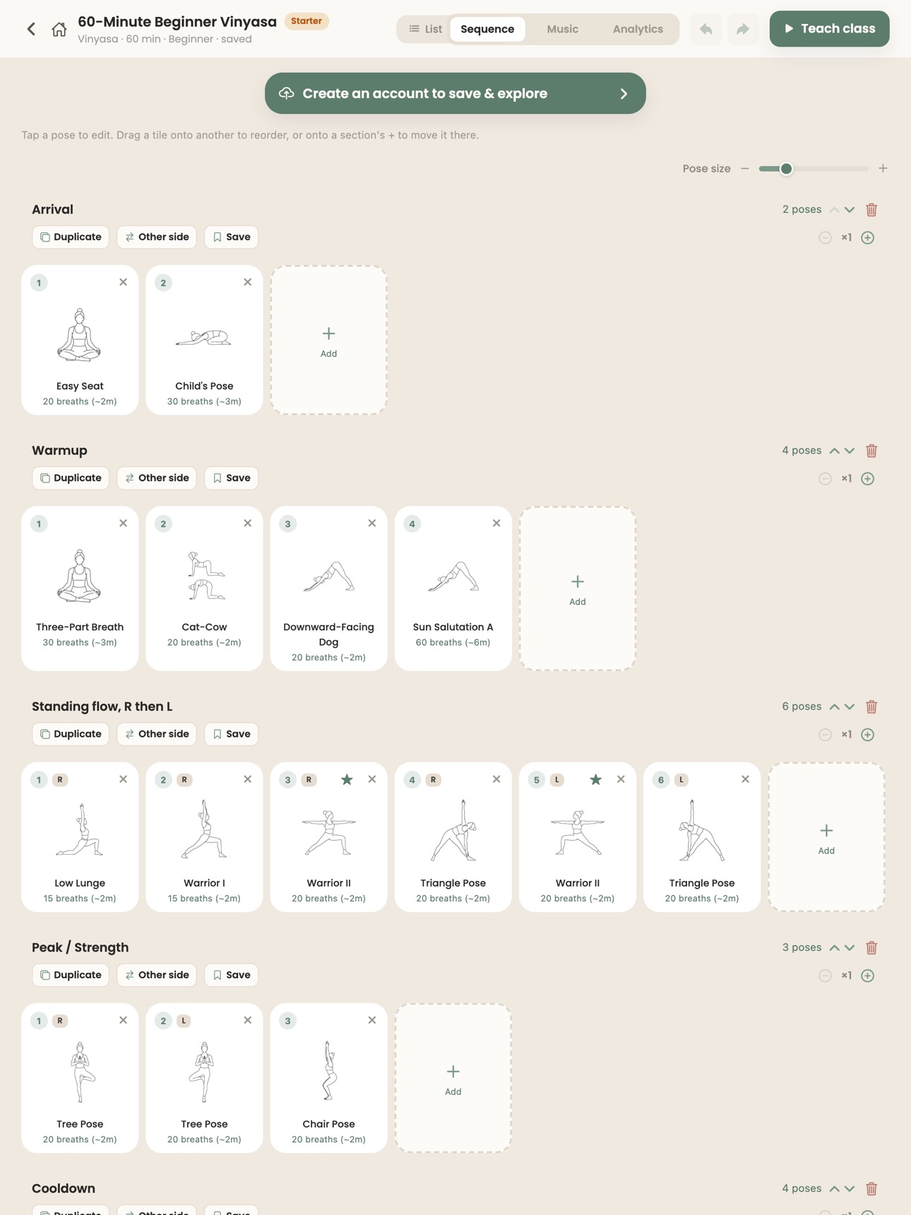 Screenshot 9 of Cue: Plan & Teach Yoga Classes