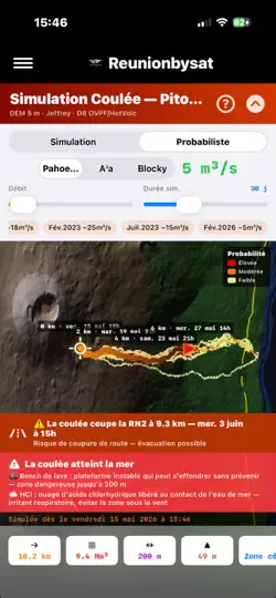 Capture d'écran de Reunionbysat sur iPhone 1