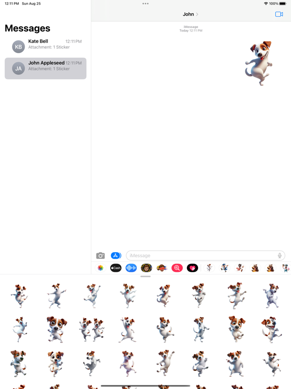 Screenshot #4 pour Dancing Jack Russell Stickers