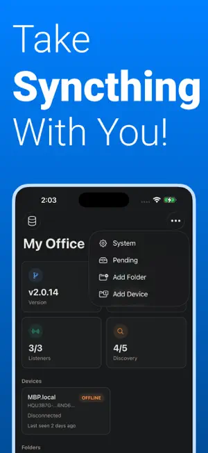Syncthing Monitor screenshot 1