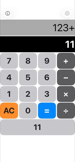 Calculator with 11 button screenshot 1