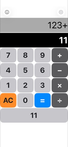Calculator with 11 button Screenshot 1 of 1