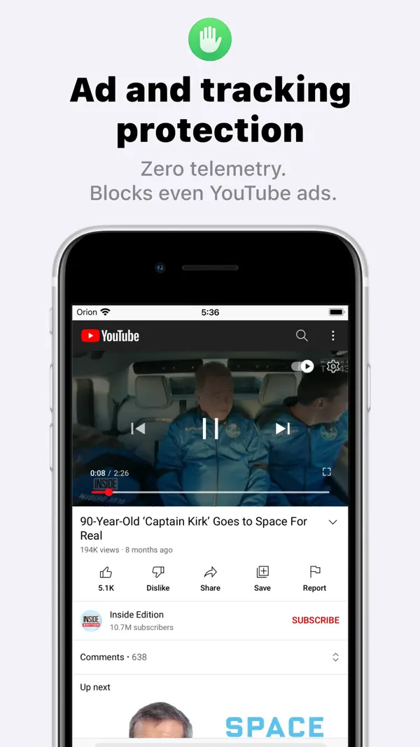 Orion Browser by Kagi Screenshot 2