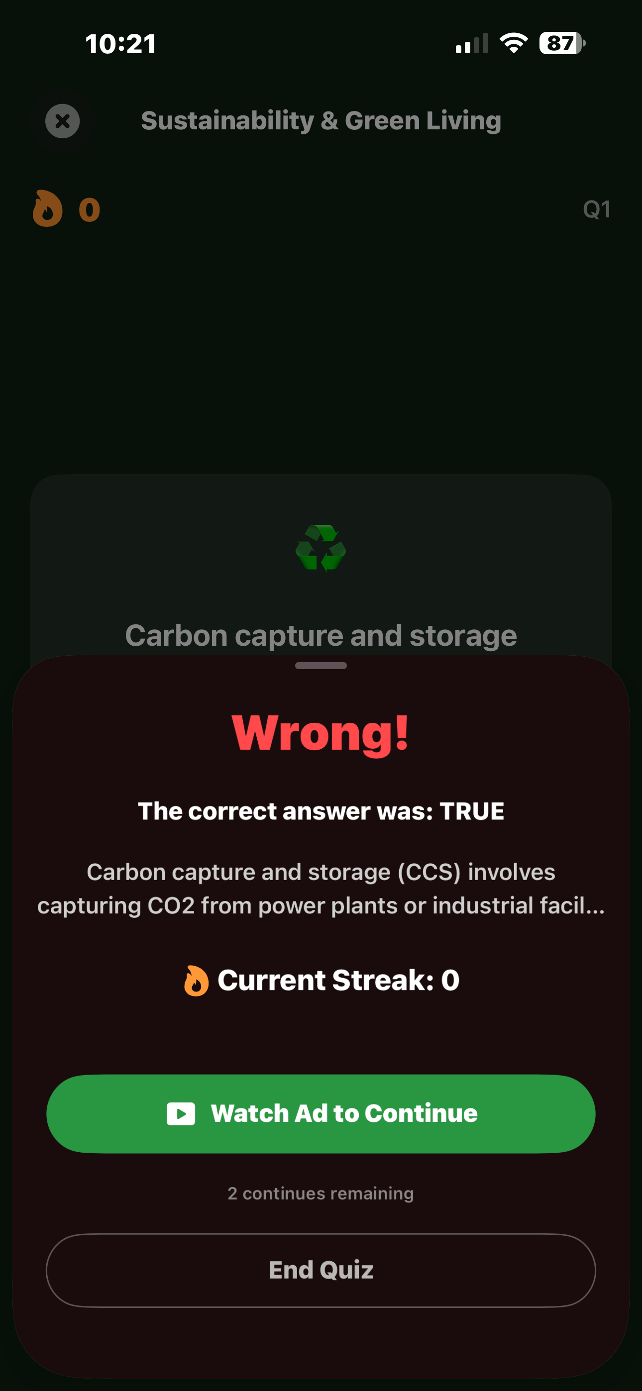Earth Day Quiz screenshot 6