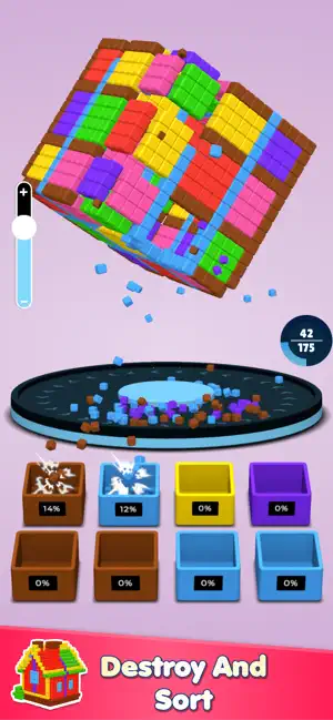 Cube Sort 3D : Destroy Puzzle screenshot 2