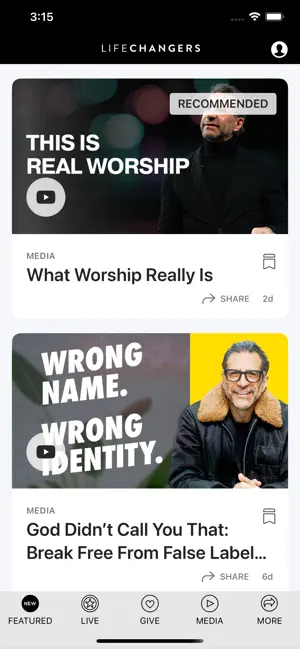 Life Changers Church App screenshot 1