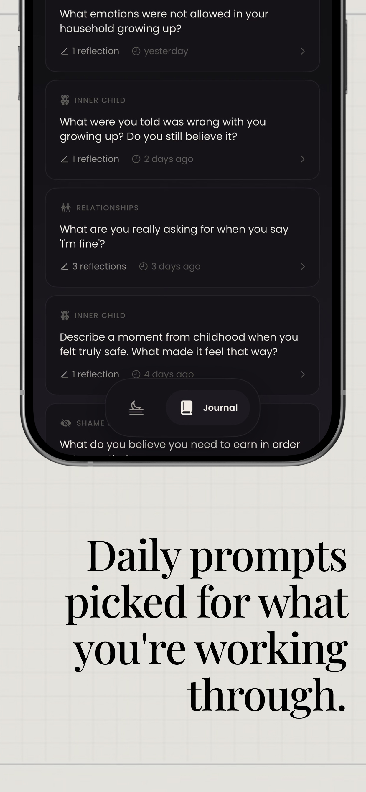 july: self discovery journal screenshot 2