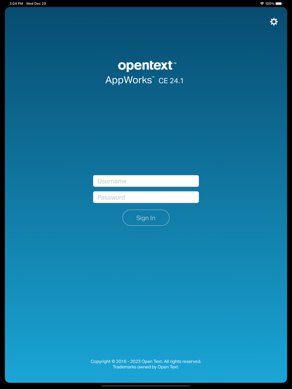 Screenshot #4 pour OpenText AppWorks CE