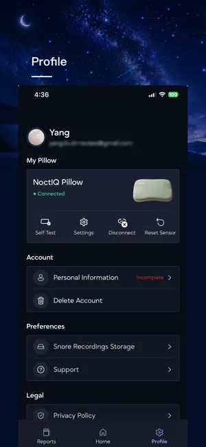 NoctIQ screenshot 1