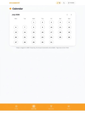 Cruciverba ENG iPad screenshot