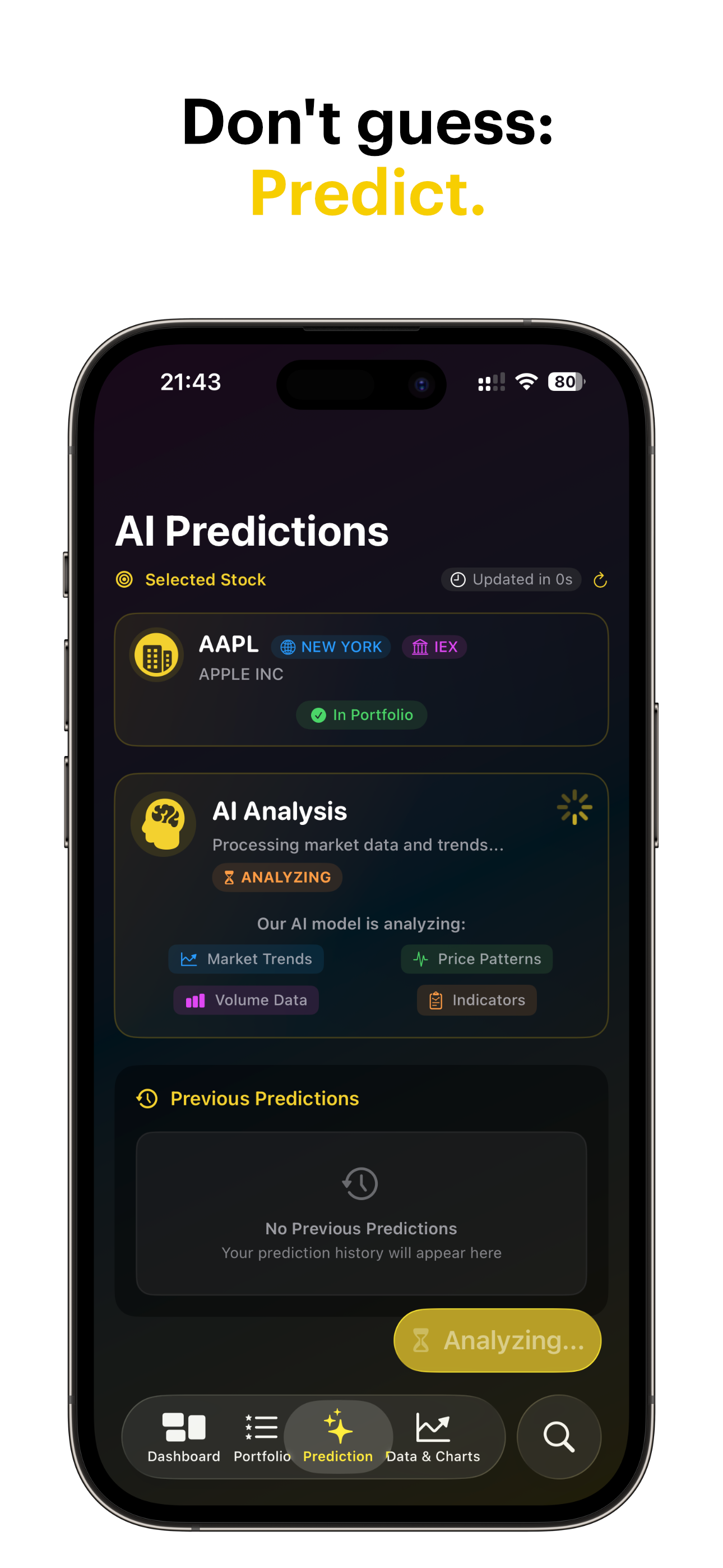 TradingGenie - AI predictions