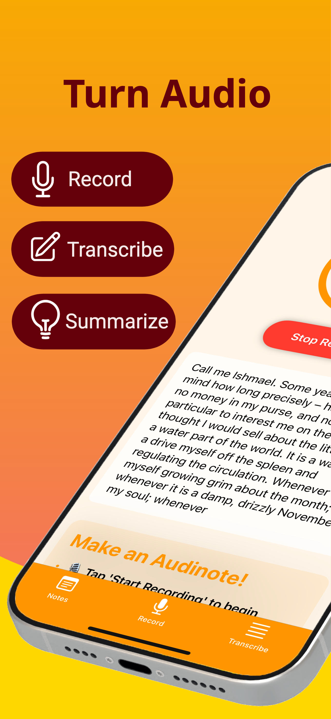 Audinote: AI Note Taker