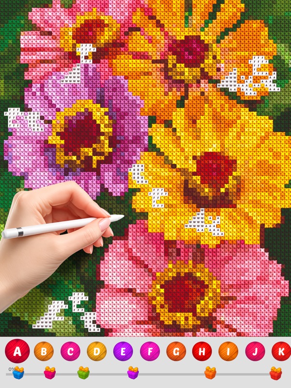 Cross Stitch Coloring Art screenshot 8