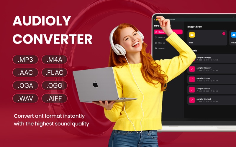 Audio Converter : Audioly iPhone screenshot