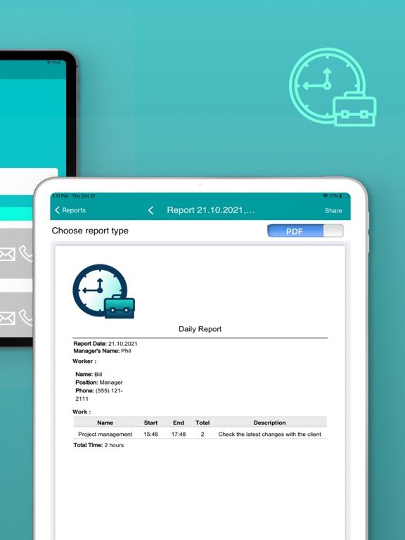Screenshot #5 pour Daily Activity&Time reporting