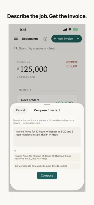 Ochre: Invoices & Estimates screenshot 3