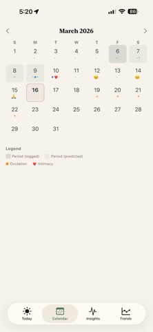 Petal Period & Cycle Tracker Screenshot 2 of 8