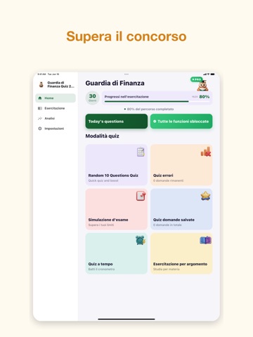 Guardia di Finanza Quiz 2026 iPad screenshot