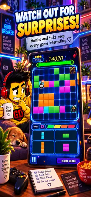 Grid Breaker: Puzzle Survival screenshot 3