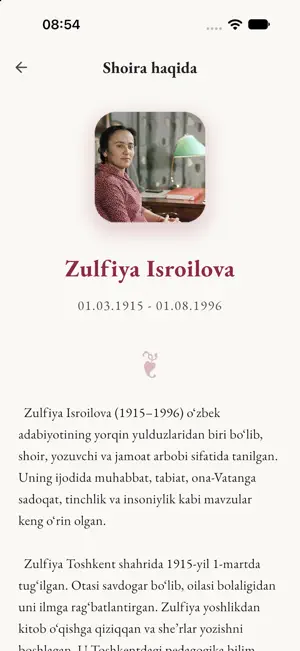 Zulfiyaxonim she'rlari screenshot 2