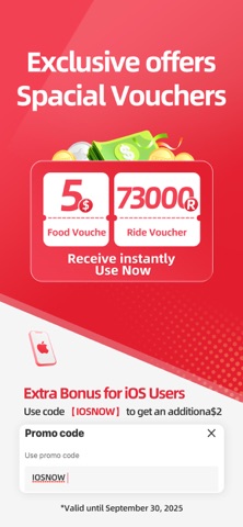 WOWNOW-Food , Book Taxi & Shop iPhone screenshot