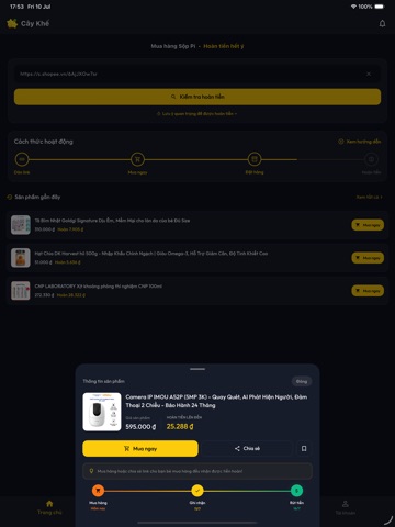 Cây Khế - Mua sắm hoàn tiền iPad screenshot 2