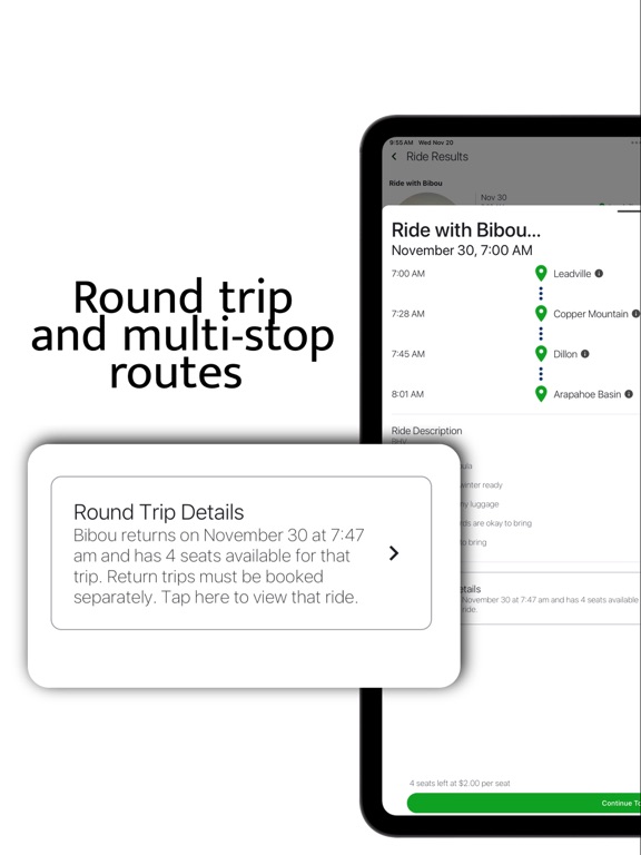 TreadShare iPad screenshot 4 - Travel app