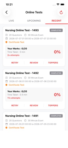 Nursing Examination iPhone screenshot