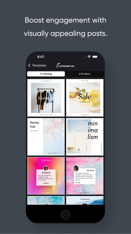 #6. Recty: Social Post Design (iOS) 由: The Visualization