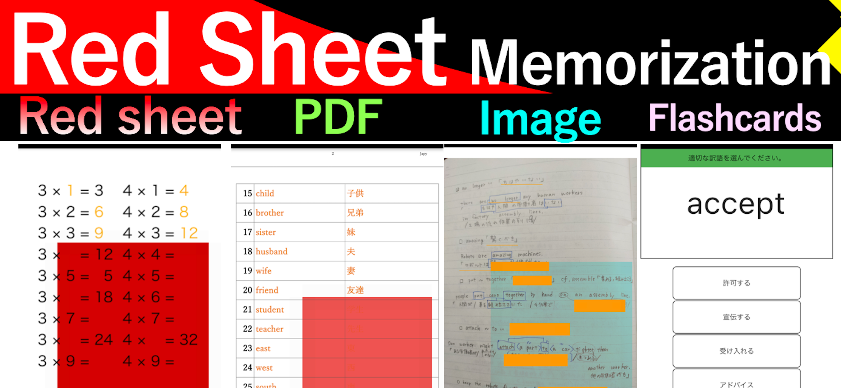 PDF Study Memorizer: Red Sheet