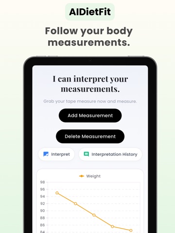 AIDietFit: Weight Loss & Diet iPad screenshot