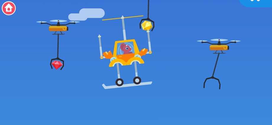 恐龙变形汽车 - 儿童创造力益智应用 Screenshot