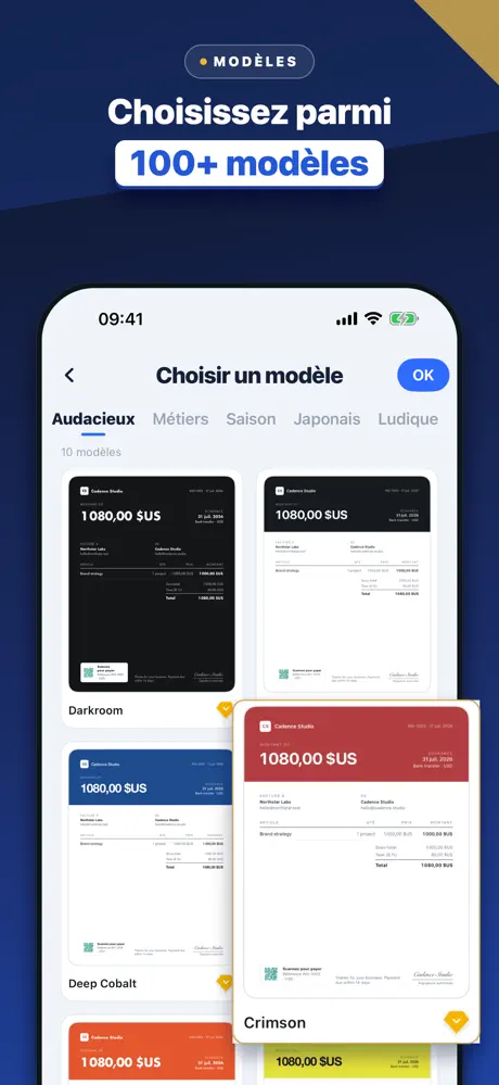 Facture, Devis et Reçu — capture d'écran 2