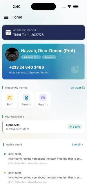 SchoolDesk: Staff Edition screenshot 1