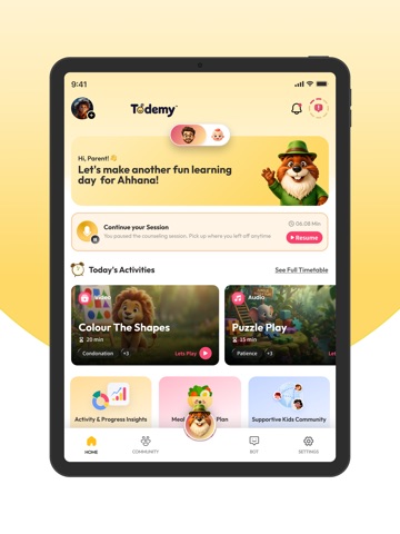 Todemy iPad screenshot
