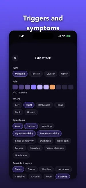 Auralis: Migraine Tracker screenshot 4