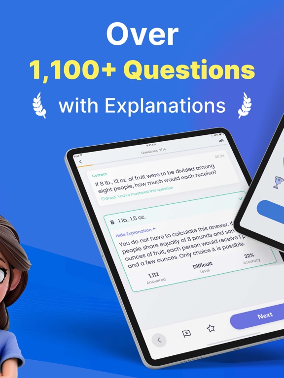 A2 Nursing Practice Test Prep iPad screenshot 2 - Education app