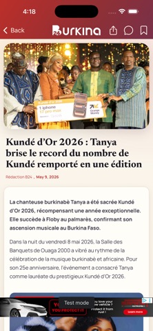 Burkina24 Plus screenshot