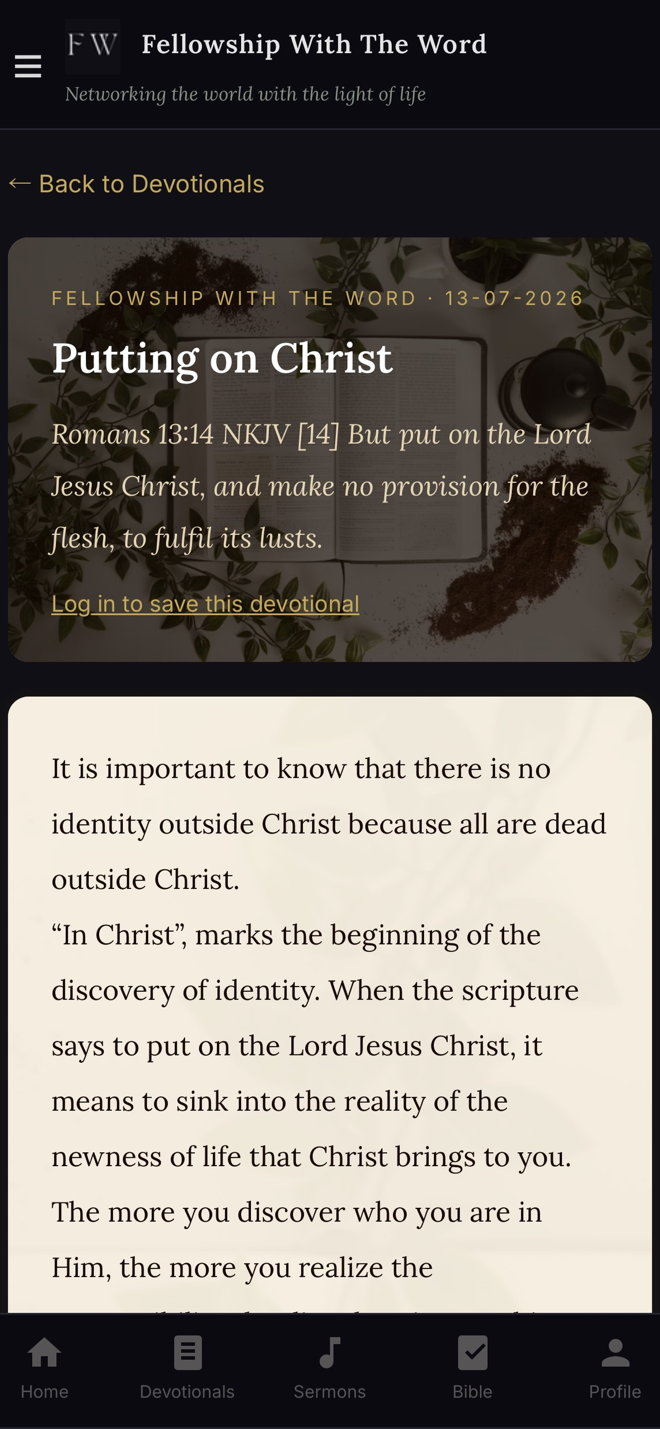 Fellowship With The Word screenshot 2
