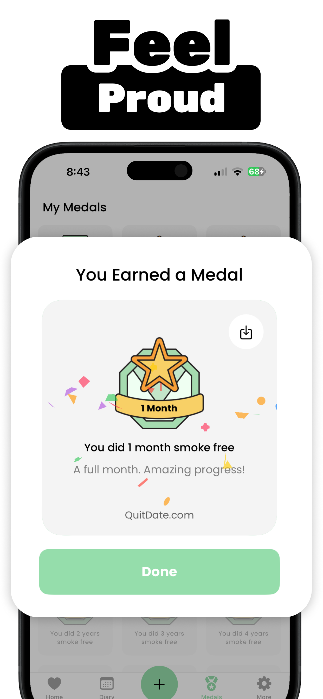 Quit Smoking Tracker: QuitDate